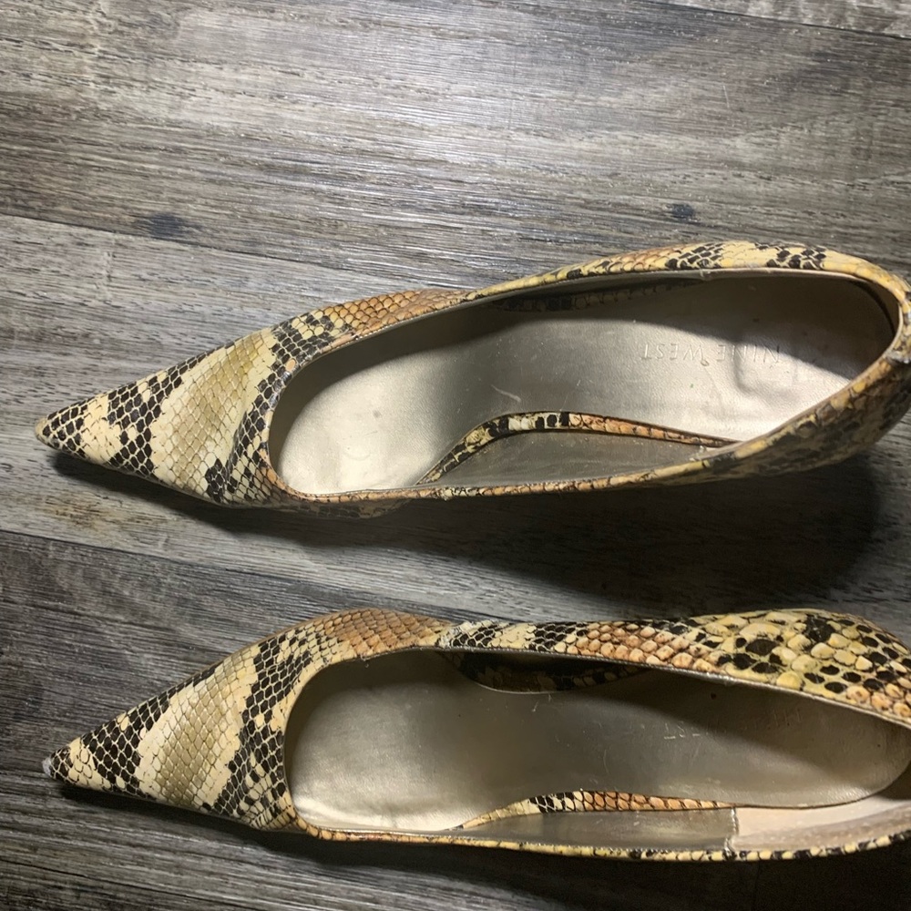Tan multi python high heels - Picture 4 of 6